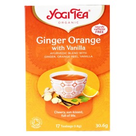 Yogi Tea Ginger Orange with Vanilla Τσάι με Γεύση Τζίντζερ & Βανίλια, 17 φακελάκια