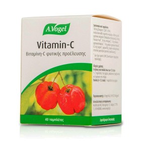A.Vogel Vitamin-C Natural Βιολογική 100% Απορροφήσιμη Βιταμίνη C από Φρέσκια Ασερόλα, 40tbs