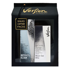  Version Promo Retinol Elixir Εντατική Θεραπεία Νύχτας, 50ml & Wash Gel Aha για Βαθύ Καθαρισμό, 200ml  Xmas Pack & Δώρο Χειροποίητο Τσαντάκι, 1τμχ