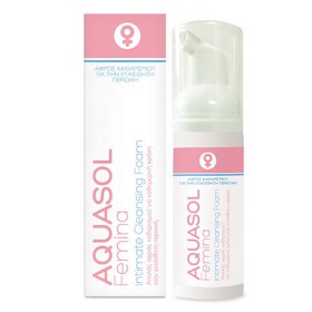 Aquasol Femina Intimate Cleansing Foam Αφρός Καθαρισμού για την Ευαίσθητη Περιοχή, 40ml