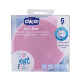 Chicco Μπωλ Σιλικόνης με βεντούζα ροζ 6m+