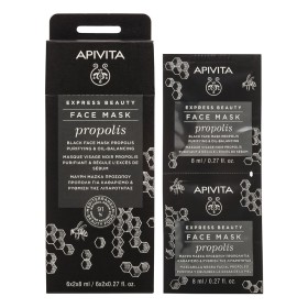 Apivita Express Beauty Propolis Black Face Mask Μαύρη Μάσκα Προσώπου για Καθαρισμό & Ρύθμιση Λιπαρότητας με Πρόπολη, 16ml