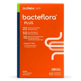 Olonea Bacteflora Plus Συμπλήρωμα Διατροφής για την Εξισορρόπηση του Εντερικού Μικροβιώματος, 60κάψουλες