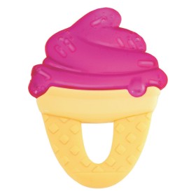 Chicco Μασητικό Οδοντοφυΐας "Παγωτό" με Gel από Σιλικόνη για 4 m+ Κίτρινο, 1τμχ