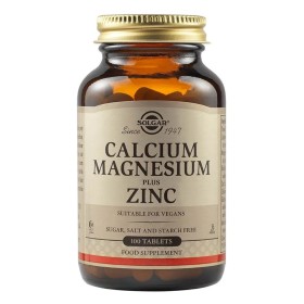 Solgar Calcium Magnesium Plus Zinc Συμπλήρωμα Διατροφής με Ασβέστιο, Μαγνήσιο & Ψευδάργυρο, 100tabs
