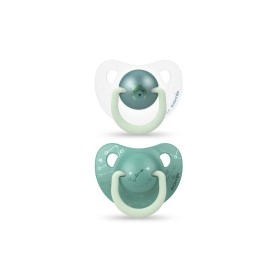 Suavinex Night & Day Ανατομικές Σιλικόνης Bear Green 6-18m 2τμχ