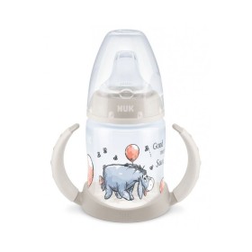 Nuk First Choice Plus Winnie the Pooh Εκπαιδευτικό Πλαστικό Μπιμπερό First Choice 6-18m, Γκρι Γκαρής, 150ml