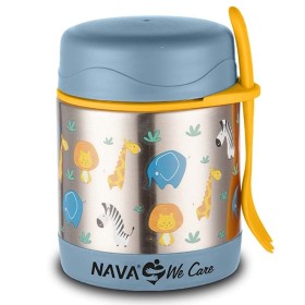 Nava Βρεφικό Θερμός Φαγητού Ανοξείδωτο "We Care" Μπλε, 350ml 