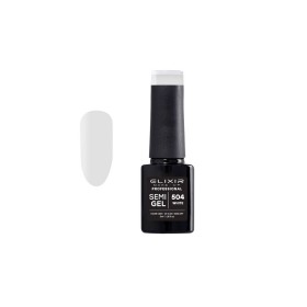 Elixir Make-up Semi Gel Ημιμόνιμο Επαγγελματικό Βερνίκι Νυχιών Νο504 White, 5ml