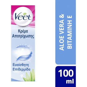 Veet Αποτριχωτική Κρέμα Για Ευαίσθητο Δέρμα, 100ml