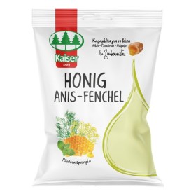 Kaiser Honig Anis-Fenchel Καραμέλες για το Βήχα με Μέλι, Γλυκάνισο, Μάραθο, 90g
