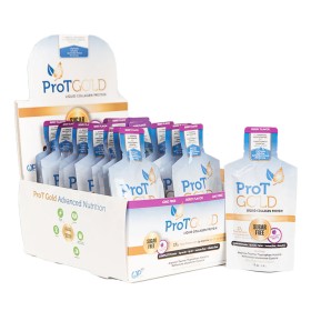 ProT GOLD Liquid Protein Συμπυκνωμένο Συμπλήρωμα Διατροφής Πρωτεϊνών με Γεύση Βατόμουρο, 24τμχ