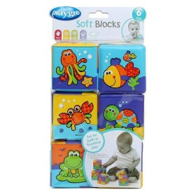 Playgro Μαλακά Αδιάβροχα Τουβλάκια, 6τμχ