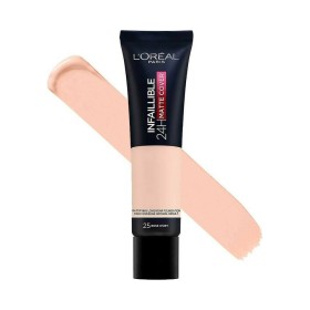 Loreal Infaillible 24H Matte Cover Foundation Ματ Κάλυψη 25 Rose Ivory, 30ml