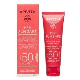 Apivita Bee Sun Safe Hydra Fresh Tinted Face Cream SPF50 Αντηλιακή Gel Κρέμα Προσώπου Με Χρώμα SPF50, 50ml