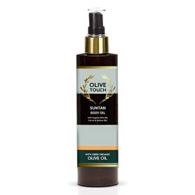 Olive Touch Sun Tan Body Oil Λάδι Μαυρίσματος με Βιολογικό Λάδι Ελιάς, 200ml