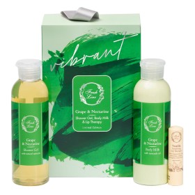 Fresh Line Promo Xmas 23 Grape & Nectarine Set Αφρόλουτρο 200ml, Γαλάκτωμα Σώματος 200ml & Balm για τα Χείλη 5.4g, 1σετ