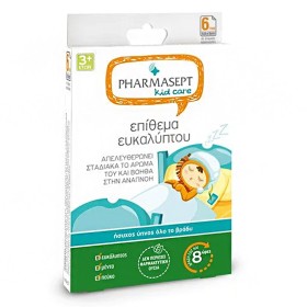 Pharmasept Kid Care Επιθέματα Ευκαλύπτου που Βοηθούν στην Αναπνοή, 6 τεμάχια