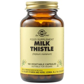 Solgar Milk Thistle Συμπλήρωμα Διατροφής Γαϊδουράγκαθου για την Καλή Λειτουργία του Ήπατος, 100 veg.caps