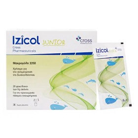 Cross Pharmaceuticals Izicol Junior Ιατροτεχνολογικό Βοήθημα για την Αντιμετώπιση της Παιδικής Δυσκοιλιότητας, 20 x 6gr