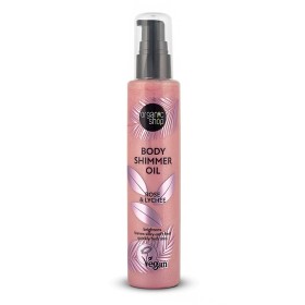 Natura Siberica-Organic Shop Body Shimmer Oil, Λάδι Σώματος για Λάμψη, Τριαντάφυλλο & Λίτσι, 100ml