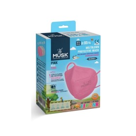 Musk Meltblown Protective Mask FFP2 NR Παιδική Προστατευτική Μάσκα Μιας Χρήσης Ροζ, 10τμχ