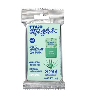 T.Taio Esponjabon 2in1 Aloe Vera Σαπούνι-Σφουγγάρι με Αλόη, 120gr