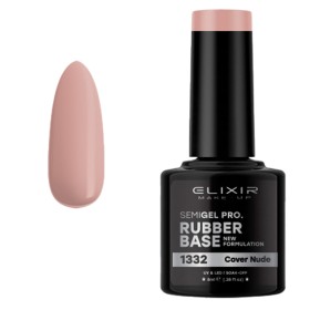 Elixir Semi Base Coat 1332 για Gel Rubber, 8ml