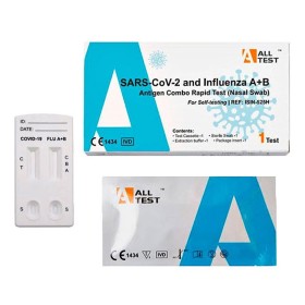 All Test SARS-Cov-2 & Influenza A+B Αυτοδιαγνωστικό Τεστ Ταχείας Ανίχνευσης Αντιγόνων Covid-19 & Γρίπης με Ρινικό Δείγμα, 1τμχ