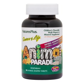 Natures Plus Animal Parade Assorted Πολυβιταμινούχα Ζωάκια για Παιδιά, σε Διάφορες Γεύσεις, 90 Μασώμενες Ταμπλέτες