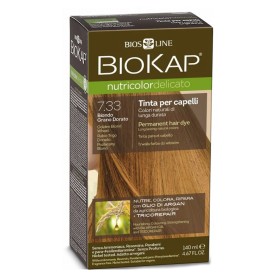 Biokap Nutricolor Delicato Βαφή Μαλλιών No 7.33 Φυσικό Ξανθό Χρυσαφί Σταρένιο, 140ml