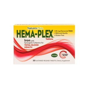 Natures Plus Hema Plex Ταμπλέτες Σιδήρου Βαθμιαίας Αποδέσμευσης, 30tabs