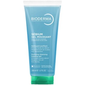 Bioderma Sebium Gel Moussant Εξυγιαντικό gel καθαρισμού για λιπαρό δέρμα με τάση ακμής πρόσωπο και σώμα