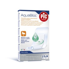 Pic AquaBloc Αυτοκόλλητες Αδιάβροχες Αποστειρωμένες Γάζες 15x10cm, 5τμχ