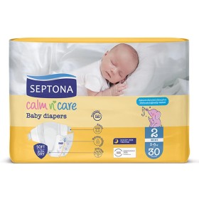 Septona Calm N Care Baby Diapers Πάνες Mini No2 (3-6kg), 30τμχ