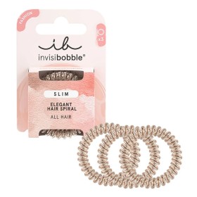 Invisibobble Slim Σπιράλ Λαστιχάκια Μαλλιών Bronze and Beads, 3τμχ