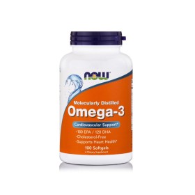 Now Foods Omega 3 Συμπλήρωμα Διατροφής Λιπαρών Οξέων, 100 Μαλακές Κάψουλες