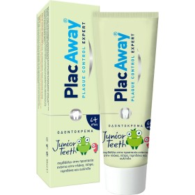 Plac Away Junior Teeth Παιδική Οδοντόκρεμα με Γεύση Πορτοκάλι, 50ml
