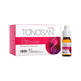 Unipharma Tonosan B12 Booster Συμπλήρωμα Διατροφής Για Την Κάλυψη Των Αναγκών Σε Βιταμίνη Β12, 15x7ml