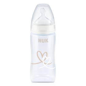 Nuk First Choice Plus Μπιμπερό Σιλικόνης με Δείκτη Ελέγχου Θερμοκρασίας Μπλε Κροκόδειλος 6-18m, 300ml