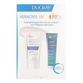 Ducray Promo Keracnyl UV Anti-blemish Fluid SPF50+ 50ml + Δώρο Kerancyl Gel Καθαρισμού 100ml, 1σετ