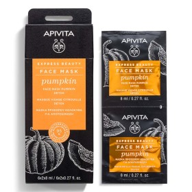 Apivita Express Beauty Μάσκα Προσώπου για Αποτοξίνωση με Κολοκύθα, 16ml