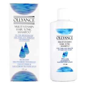 Olyderm Ollyance Multivitamin Hair Tonic Shampoo Πολυβιταμινούχο Σαπουάν Με Βιοτίνη, Νικοτιναμίδιο & Πρωτεΐνη Σίτου, 175ml 