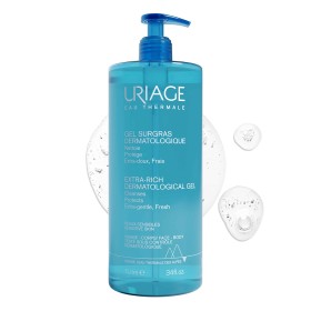 Uriage Extra-Rich Dermatological Cleanser Αφρώδες Τζελ Καθαρισμού για Πρόσωπο & Σώμα, 1lt