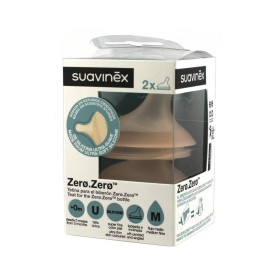 SUAVINEX tetina Θηλή Σιλικόνης και για Νεογέννητα Μεσαίας Ροής (Μ) Κατάλληλη για Μπιμπερό Zero Αντί-Κολικό 2τμχ