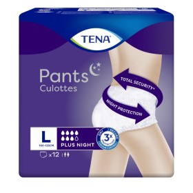 Tena Pants Plus Night Εσώρουχα Ακράτειας Νυκτός, 12τμχ