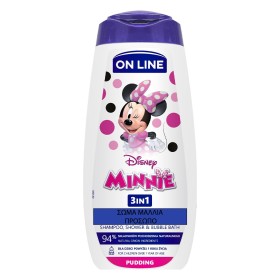  On Line Minnie Shampoo & Gel 3 in1 Pudding Ενυδατικό Αφρόλουτρο, 400ml