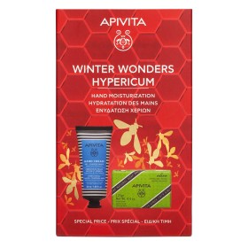 Apivita Winter Wonders Hypericum Σετ Περιποίησης Σώματος με Κρέμα Χεριών με Βάλσαμο & Μελισσοκέρι 50ml & Σαπούνι με Ελιά 125gr, 1σετ
