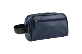 Ro-Accessories Ανδρικό Νεσεσέρ Δερματίνη Μπλε, 1τμχ