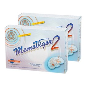 Bionat Promo Pack MemoVigor2, Συμπλήρωμα Διατροφής για την Ενίσχυση της μνήμης, την Αντιμετώπιση Εμβοών και Ιλίγγων 2*20 tbs